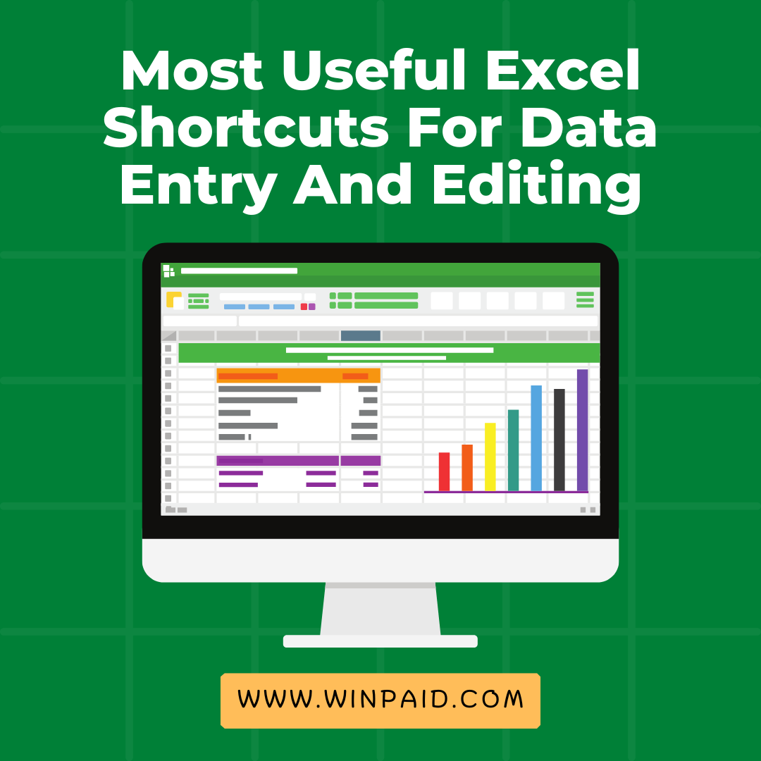Most Useful Excel Shortcuts For Data Entry And Editing